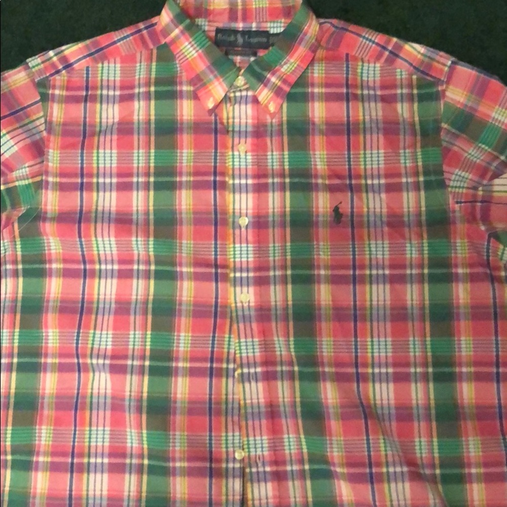 Beautiful plaid Polo button-down...like new!